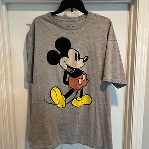 Disney Gray Tee with Mickey Mouse Design